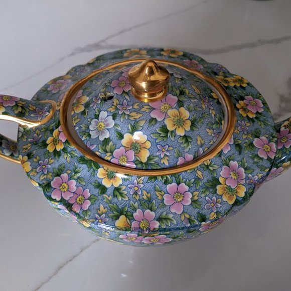 James Sadler Sophie Chintz Petite Fleur Full Size Teapot - Picture 2 of 8